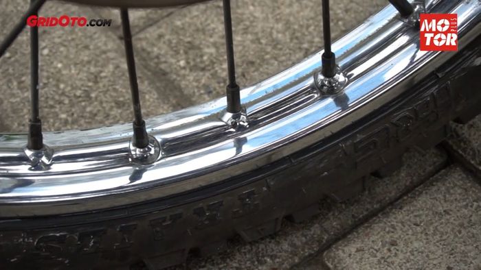 Hasil setelah karat rontok