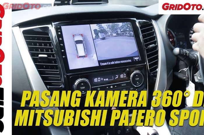 Kamera 360 derajat di Mitsubishi Pajero Sort