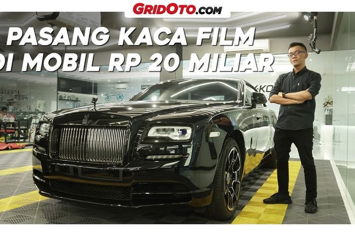 Video pasang kaca film di mobil Rp 20 miliar