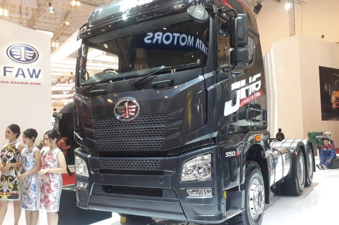 Kendaraan terbaru dari FAW dengan tipe JH 6 yang diluncurkan di GIIAS 2019.