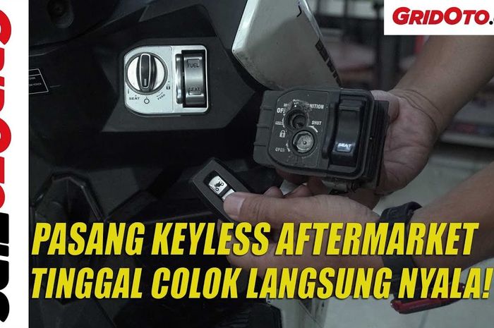 Cara pasang kunci keyless di motor