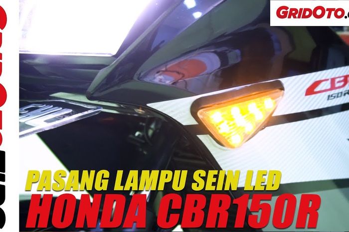 Pasang lampu sein LED di Honda CBR150R