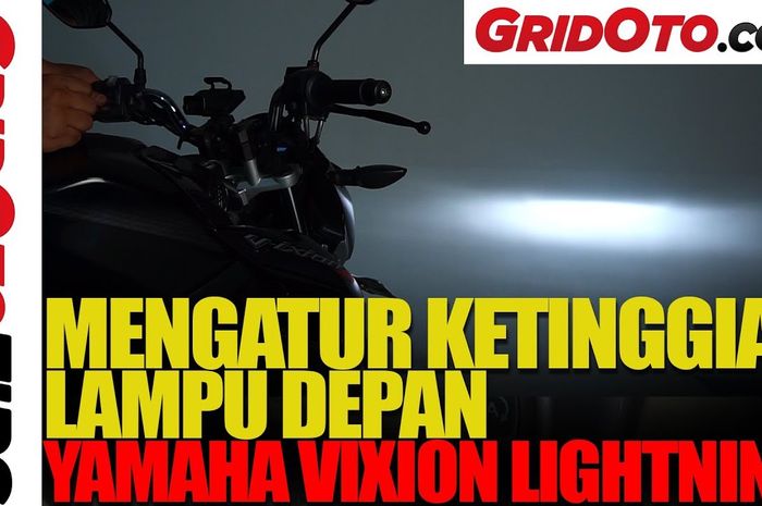 Cara mengatur ketinggian lampu depan Yamaha V-ixion