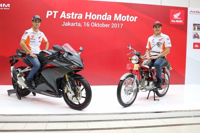 Dani Pedrosa dan Marc Marquez sudah menyambangi markas PT AHM di Sunter meski baru sampai Indonesia subuh tadi