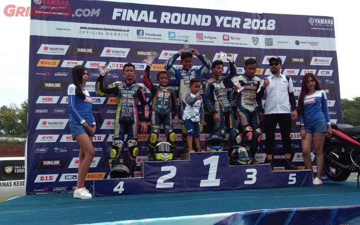Peraih podium kelas YCR5 final Yamaha Cup Race 2018, Mijen, Semarang