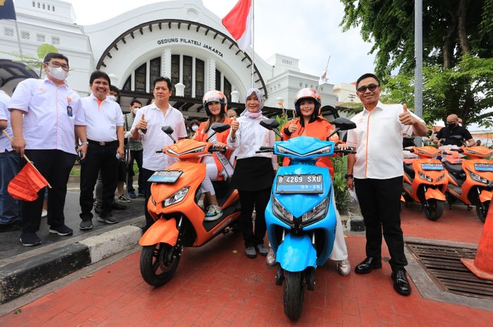 Peresmian kolaborasi Pos Indonesia, Smoot Motor Indonesia dan Oranger Mawar