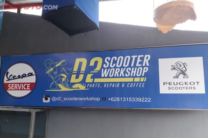 D2 scooter workshop, bengkel spesialis vespa matik
