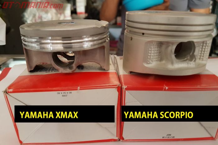 Perbandingan piston Yamaha Scorpio dengan Yamaha XMAX