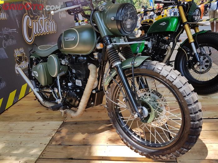 Royal Enfield Classic 500 custom kepunyaan anak Presiden Joko Widodo, Ghibran Rakabuming Raka
