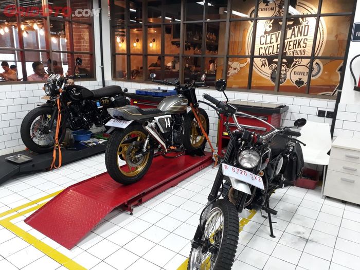 Area ruang servis motor cleveland cyclewerks
