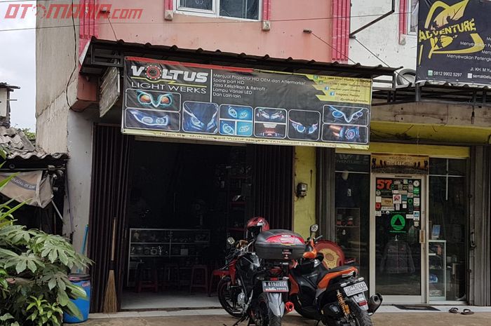 Voltus Light Werks, bengkel spesialis upgrade headlamp led bawaan motor