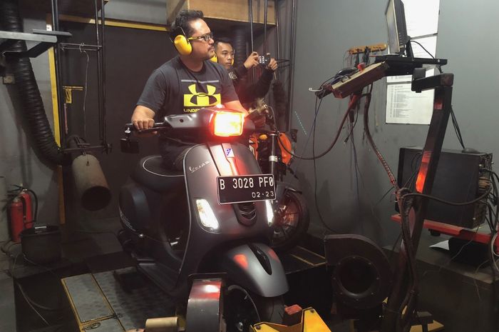 Tes dyno, pakai Dynojet 250i milik Sportisi Motorsport, Rawamangun