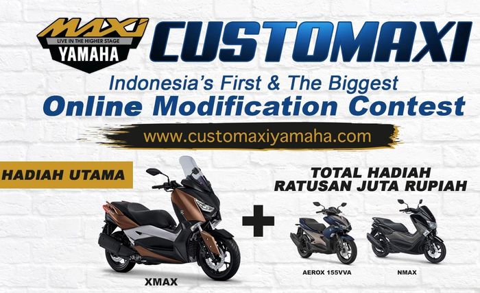 Kontes modifikasi berbasis online Customaxi Yamaha