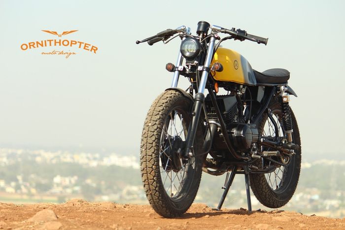 Yamaha RX100 scrambler besutan Ornithopter Moto Design.