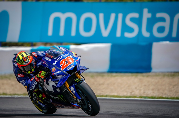 Maverick Vinales di atas Yamaha M1