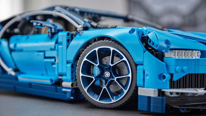 Penampakan detail Bugatti Chiron dari lego
