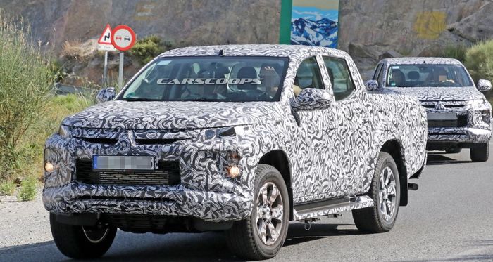 Mobil baru MItsubishi yang diduga sebagai Triton facelift