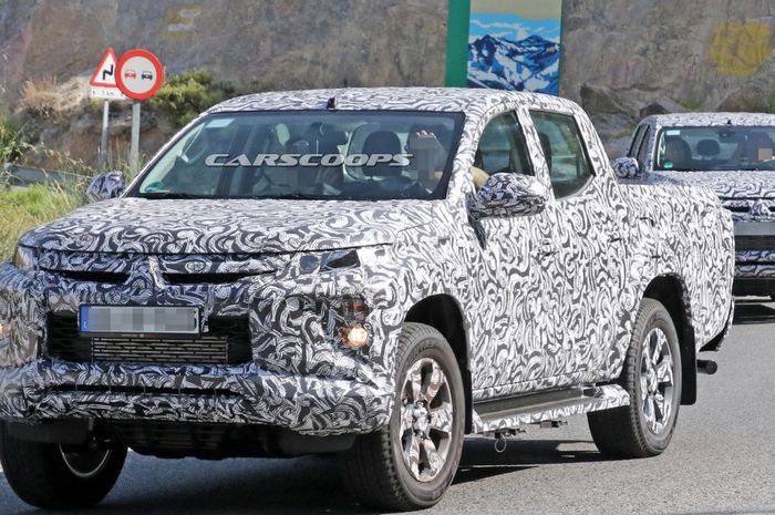Mobil baru MItsubishi yang diduga sebagai Triton facelift