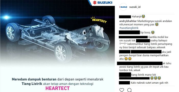 Postingan tersebut ramai dikomentari netizen