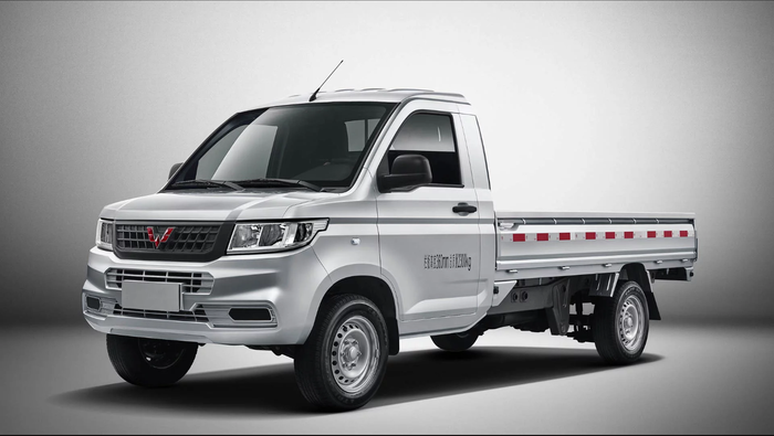 Penampakan depan Wuling single-cab