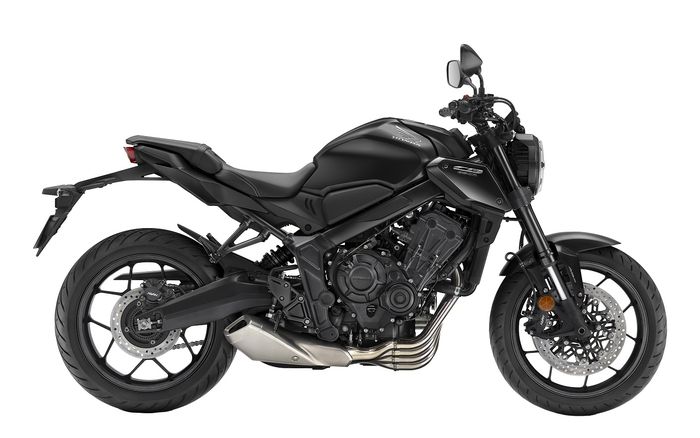 Honda CB650R warna Matte Gunpowder Black versi baru