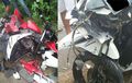 Remuk! Yamaha R15 Adu Banteng dengan Honda Vario, Bagian Depan Motor Berantakan