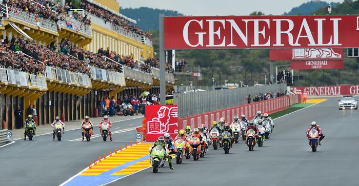 Start MotoGP Valencia 2012