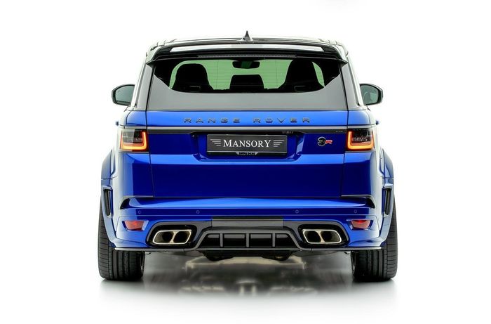 Tampilan belakang Range Rover Sport SVR hasil garapan Mansory, Jerman