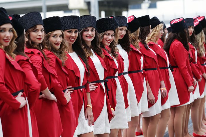 Rusia mengklaim memiliki wanita-wanita cantik untuk menjadi grid girl di balap F1