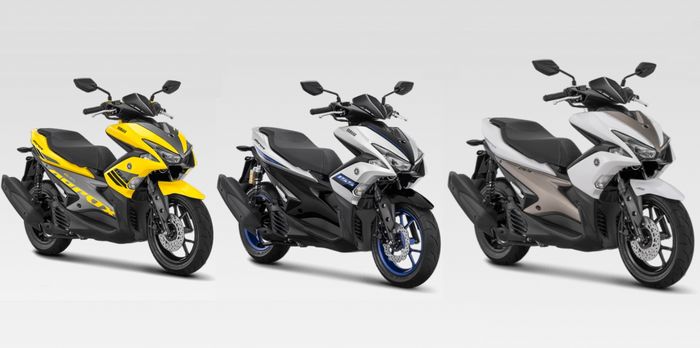 Yamaha Aerox standar, R-Version, dan S-Version