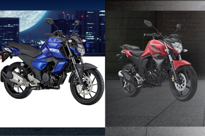 Yamaha FZ V3 (kiri) dan Yamaha Byson FI (kanan)