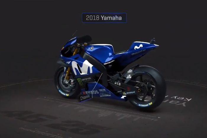Motor tim Movistar Yamaha di video 3d MotoGP