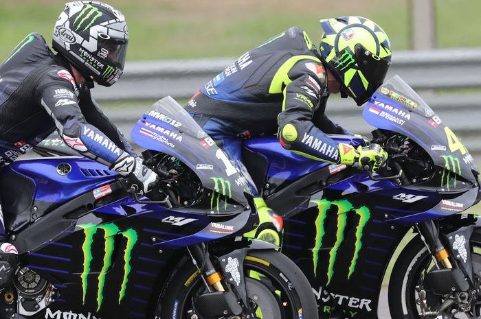 Maverick Vinales dan Valentino Rossi punya strategi yang berbeda untuk menjalani MotoGP Prancis