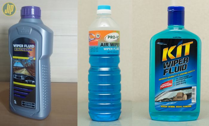 Contoh beberapa air wiper atau wiper fluid yang dijual di Indonesia