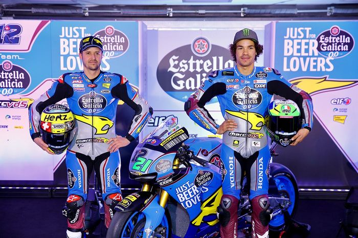 Thomas Luthi dan Franco Morbidelli, pembalap tim Marc VDS MotoGP