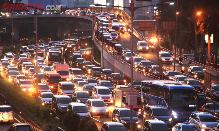 Ilustrasi kemacetan di Jakarta