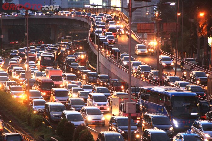 Ilustrasi kemacetan di Jakarta