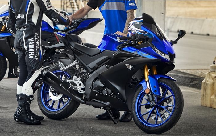 Desain pelek Yamaha R125 beda dengan All New R15