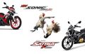Jagoan Lama Tunduk Di Tangan Pendatang Baru, Penjualan Suzuki Satria F150 'Disleding' Honda New Sonic
