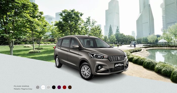 All New Ertiga yang dijual di Indonesia punya tujuh pilihan warna
