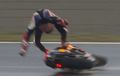 MotoGP Jepang, Marc Marquez Jatuh Di Latihan Bebas Kedua, Tenang Nggak Cedera Kok