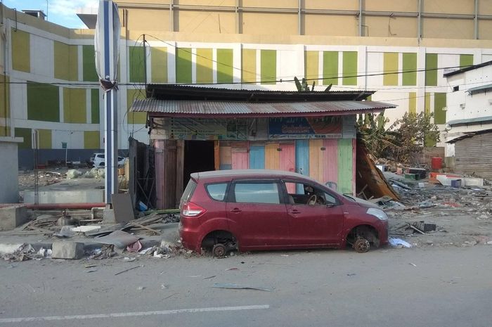 Ilustrasi kondisi pascagempa di Palu