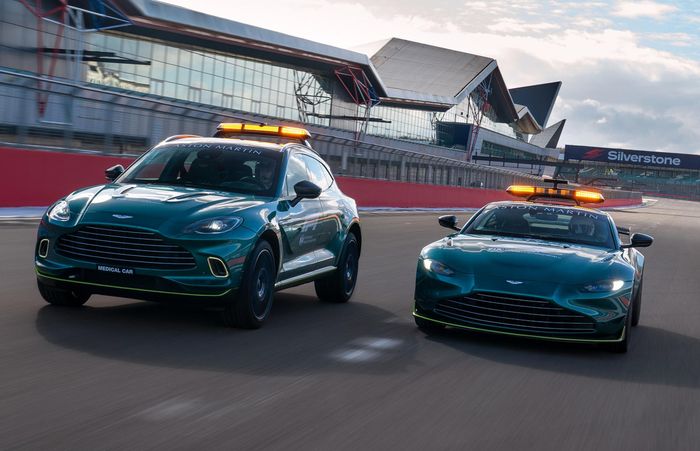 Aston Martin Vantage Safety Car dan Aston Martin DBX Medical Car untuk F1 2021