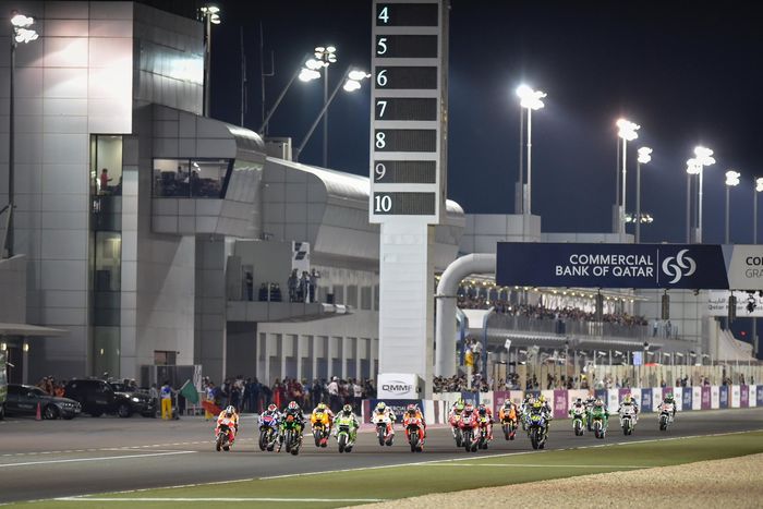 Balap MotoGP di bawah sorotan lampu hanya ada di sirkuit Losail, Qatar