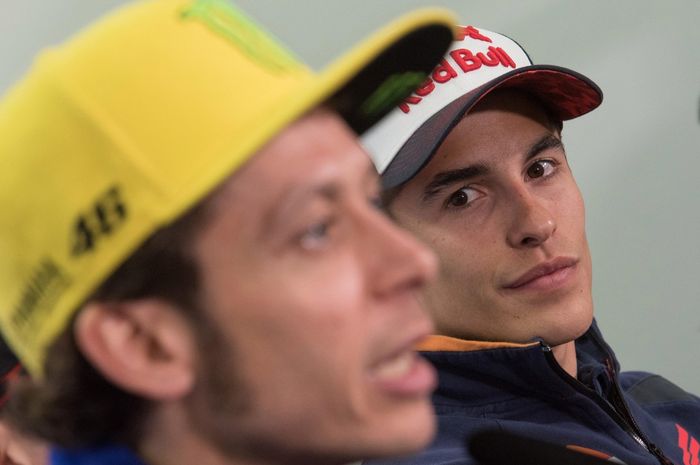 Valentino Rossi dan Marc Marquez