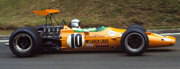 Mobil F1 McLaren berwarna oranye yang jadi ikonik dan diminati para fans
