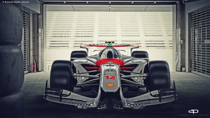 Konsep mobil Formula 1 masa depan oleh Antonio Paglia