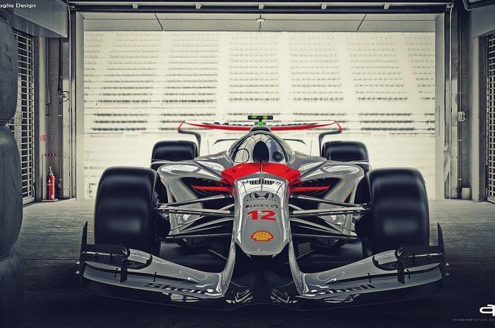 Konsep mobil Formula 1 masa depan oleh Antonio Paglia