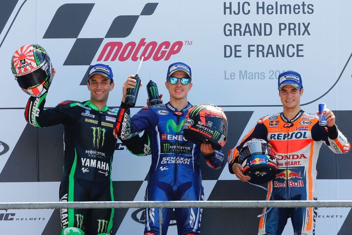 Peraih podium MotoGP Perancis 2017