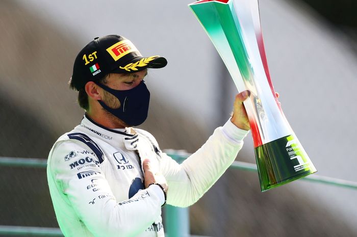 Valentino Rossi Hingga Marc Marquez memberikan ucapkan selamat kepada Pierre Gasly usai meraih kemenangan di balapan F1 Italia 2020